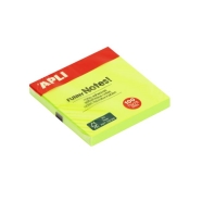 APLI 11897 FUNNY NOTES NEON 75X75 SARI Yapışkan Not Kağıdı