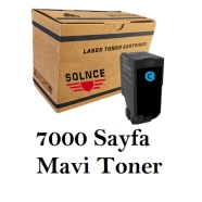 SOLNCE SOLNCE-057 CS720 / CX725   C 7K. 7000 Sayfa MAVİ (CYAN) MUADIL Lazer Y...