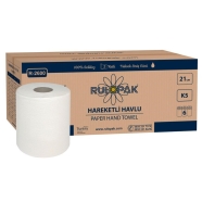 RULOPAK 300107 HAREKETLİ HAVLU 6'lı FOTOSELLİ DİSPENSERLER İÇİN RULO 46 g/m² ...