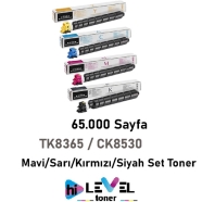 HİLEVEL TONER HT-TK8365-SET HT-TK8365-SET 65000 Sayfa 4 RENK ( MAVİ,SİYAH,SAR...
