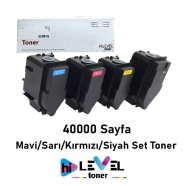 HİLEVEL TONER HT-TNP80-SET HT-TNP80-SET 40000 Sayfa 4 RENK ( MAVİ,SİYAH,SARI,...