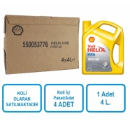 SHELL 550053776 Shell Helix HX6 10W-40 - 4 x 4 lt koli 4 x 4 lt Binek ve Hafi...
