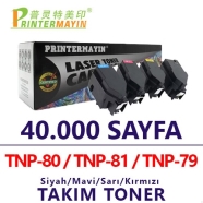 PRINTERMAYIN KMTNP81COMBO KMTNP81COMBO 40000 Sayfa 4 RENK ( MAVİ,SİYAH,SARI,K...