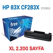 FREECOLOR M225-FRC HP 83X CF283X 2200 Sayfa BLACK MUADIL Lazer Yazıcılar / Fa...