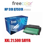 FREECOLOR 51X-XL-FRC HP Q7551X 21500 Sayfa BLACK MUADIL Lazer Yazıcılar / Fak...