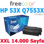 FREECOLOR 53X-XL-FRC HP  Q7553X 14000 Sayfa BLACK MUADIL Lazer Yazıcılar / Fa...