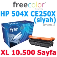 FREECOLOR 3525K-HY-FRC HP 504X CE250X 10500 Sayfa BLACK MUADIL Lazer Yazıcıla...