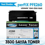 PERFIX PFE260 PFE260 3500 Sayfa BLACK MUADIL Lazer Yazıcılar / Faks Makineler...