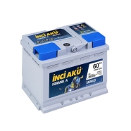 İNCİ 1011156 Volt   12 Kapasite (Ah) (C20)  60 SULU Akü