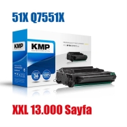 KMP 1209,HC00 HP Q7551X 51A  51X 13000 Sayfa BLACK MUADIL Lazer Yazıcılar / F...