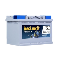 İNCİ ( 1011158 ) 12 V 72 Ah C20 FORMUL A TAURUS SULU Akü