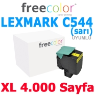 FREECOLOR X544Y-FRC LEXMARK C544 X544 C544X1YG 4000 Sayfa YELLOW MUADIL Lazer...