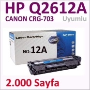 KEYMAX 351114-031004 HP Q2612A 2000 Sayfa BLACK MUADIL Lazer Yazıcılar / Faks...