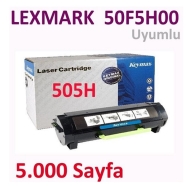 KEYMAX 351513-041004 LEXMARK 50F5H00 5000 Sayfa BLACK MUADIL Lazer Yazıcılar ...