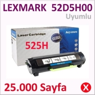 KEYMAX 351516-041004 LEXMARK 52D5H00 25000 Sayfa BLACK MUADIL Lazer Yazıcılar...