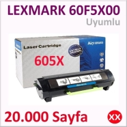 KEYMAX 351506-071004 LEXMARK 60F5X00 20000 Sayfa BLACK MUADIL Lazer Yazıcılar...