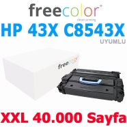 FREECOLOR 43X-XL-FRC HP 43X  C8543X 40000 Sayfa BLACK MUADIL Lazer Yazıcılar ...