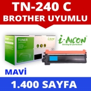 I-AICON C-TN210C BROTHER TN-240/TN-210/TN-250 1400 Sayfa CYAN MUADIL Lazer Ya...
