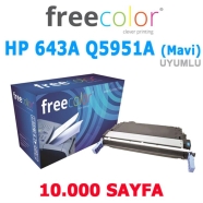 FREECOLOR 4700C-FRC HP 643A Q5951A 10000 Sayfa CYAN MUADIL Lazer Yazıcılar / ...