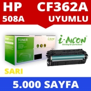 I-AICON C-CF362A HP CF362A 5000 Sayfa YELLOW MUADIL Lazer Yazıcılar / Faks Ma...