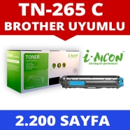 I-AICON C-TN245C BROTHER TN-245/TN-265/TN-241 2200 Sayfa CYAN MUADIL Lazer Ya...