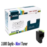 AMIDA P-LMCS310TC LEXMARK CS310 / CS410 C 3000 Sayfa CYAN MUADIL Lazer Yazıcı...