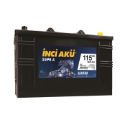 İNCİ 1010204 Volt   12 Kapasite (Ah) (C20)  115 SULU Akü