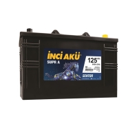 İNCİ ( 1010208 ) 12 V 125 Ah C20 SUPR A SENTOR SULU Akü