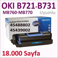 KEYMAX 0000-350066-031004 OKI B721 / B731 ( 45488802) 18000 Sayfa BLACK MUADI...