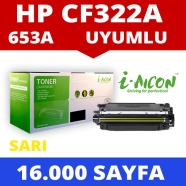 I-AICON C-CF322A HP CF322A 16000 Sayfa YELLOW MUADIL Lazer Yazıcılar / Faks M...