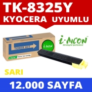 I-AICON C-TK 8325 Y KYOCERA TK-8325 12000 Sayfa YELLOW MUADIL Lazer Yazıcılar...