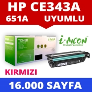 I-AICON C-CE343A HP CE343A 16000 Sayfa MAGENTA MUADIL Lazer Yazıcılar / Faks ...