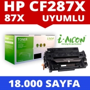 I-AICON C-CF287X HP CF287X 18000 Sayfa BLACK MUADIL Lazer Yazıcılar / Faks Ma...