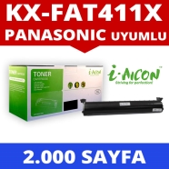 I-AICON C-KX-FAT411 PANASONIC KX-FAT411X 2000 Sayfa BLACK MUADIL Lazer Yazıcı...