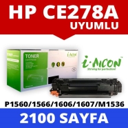 I-AICON C-CE278A HP CE278A/CRG728/CRG726 2100 Sayfa BLACK MUADIL Lazer Yazıcı...
