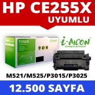 I-AICON C-CE255X/CRG724H HP CE255X/CRG724H 12500 Sayfa BLACK MUADIL Lazer Yaz...