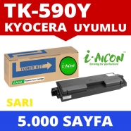 I-AICON C-TK590 Y KYOCERA TK-590 5000 Sayfa BLACK MUADIL Lazer Yazıcılar / Fa...