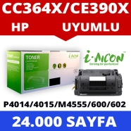 I-AICON C-CC364X/CE390X HP CC364X/CE390X 24000 Sayfa BLACK MUADIL Lazer Yazıc...