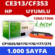 I-AICON C-CE313A/CF353A(Universal) HP CE313A/CF353A/CRG729 1000 Sayfa MAGENTA...