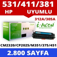 I-AICON C-CC531A/CE411A/CF381A/CRG-718 HP CC531A/CF381A/CE411A 2800 Sayfa CYA...