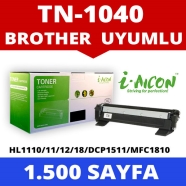 I-AICON C-TN1040 BROTHER TN-1040 1500 Sayfa BLACK MUADIL Lazer Yazıcılar / Fa...