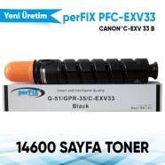 PERFIX PFC-EXV33 PFC-EXV33 14600 Sayfa BLACK MUADIL Lazer Yazıcılar / Faks Ma...