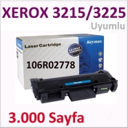 KEYMAX 0000-351730-041004 XEROX 106R02778 3000 Sayfa BLACK MUADIL Lazer Yazıc...