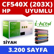 I-AICON C-CF540X HP CF540X 3200 Sayfa SİYAH-BEYAZ MUADIL Lazer Yazıcılar / Fa...