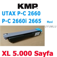 KMP 4001,0003 UTAX P-C 2660 MFP 4472610011 5000 Sayfa CYAN MUADIL Lazer Yazıc...