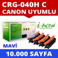 I-AICON C-CRG040H-CYAN CANON CRG-040H 10000 Sayfa RENKLİ MUADIL Lazer Yazıcıl...