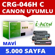 I-AICON C-CRG046H-CYAN CANON CRG-046H 5000 Sayfa RENKLİ MUADIL Lazer Yazıcıla...