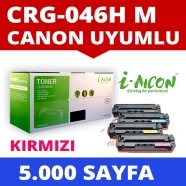 I-AICON C-CRG046H-MAGENTA CANON CRG-046H 5000 Sayfa RENKLİ MUADIL Lazer Yazıc...