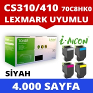 I-AICON C-70C8HK0 LEXMARK 70C8HK0 4000 Sayfa SİYAH-BEYAZ MUADIL Lazer Yazıcıl...