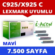 I-AICON C-C925/X925C LEXMARK C925H2CG/X925H2CG 7500 Sayfa RENKLİ MUADIL Lazer...
